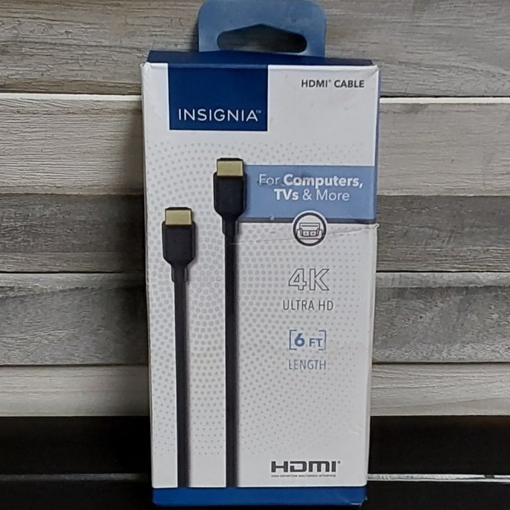 6' 4K Ultra HD HDMI Cable - Black | Insignia